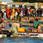 Vertrek met de boot uit Palmarin Senegal