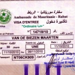 Mauritanie-visum
