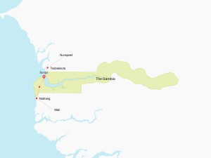 route Gambia