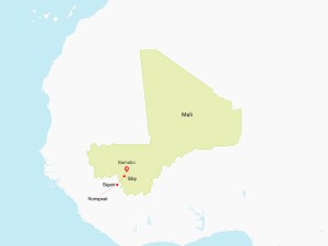 kaart Mali