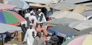 Struinen over de Albert Market in Banjul Albert Market Gambia