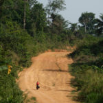 Slechte wegen in Sierra Leone