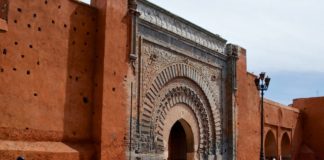 Betoverend Marrakesh Stadsmuur Marrakech Marokko