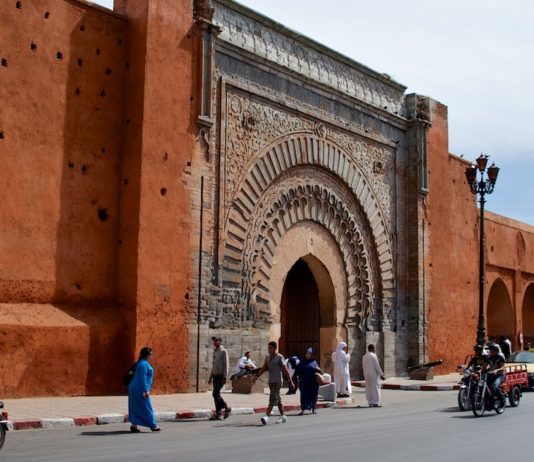 Betoverend Marrakesh Stadsmuur Marrakech Marokko