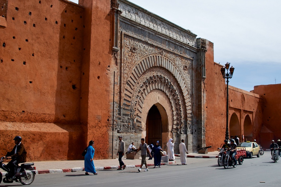 Stadsmuur Marrakech Marokko