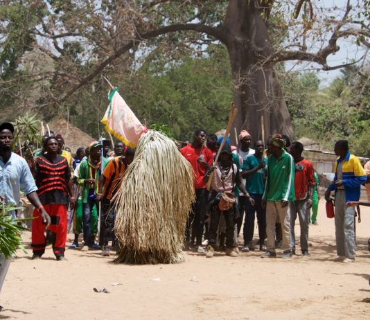 Traditioneel Niafarang Niafrang ceremony festival