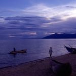 Zonsondergang bij Lake Malawi