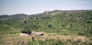 De ruïnes van Groot-Zimbabwe Groot-Zimbabwe