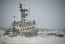 Skeleton Coast, een kerkhof vol roestige scheepswrakken Skeleton Coast Namibië