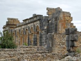 Volubilis, ruïnes van een bijzondere romeinse stad Volubilis Marokko