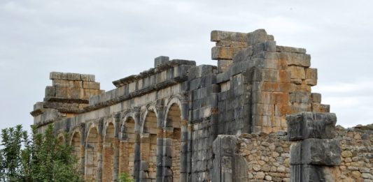 Volubilis, ruïnes van een bijzondere romeinse stad Volubilis Marokko