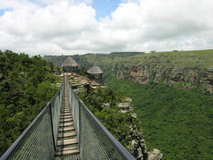 Oribi kloof Zuid-Afrika hangbrug