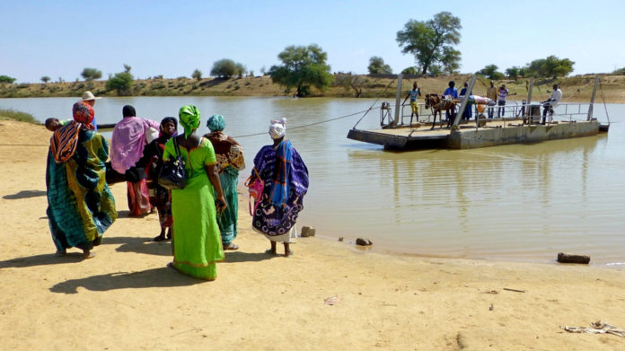 Senegal rivier bij Podor