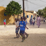 Straat in Joal-Fadiouth Senegal