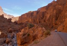 De spectaculaire Todra kloof Todra Kloof Gorge Marokko