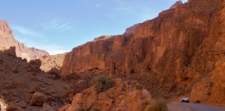 De spectaculaire Todra kloof Todra Kloof Gorge Marokko