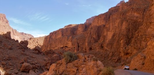 De spectaculaire Todra kloof Todra Kloof Gorge Marokko
