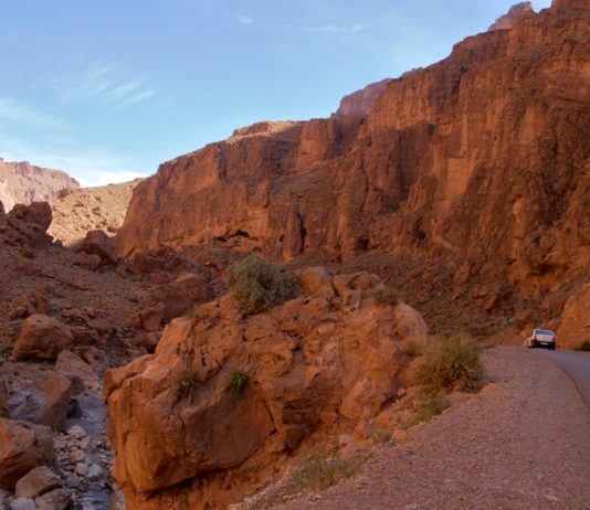 De spectaculaire Todra kloof Todra Kloof Gorge Marokko