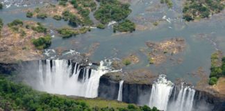 Extra Vluchten voor de Lusaka-Livingstone Route Victoria Falls watervallen Zimbabwe