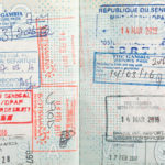 Visum stempel paspoort Gambia en Senegal