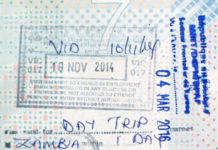 Zambia schaft visumplicht af voor meer landen Visum stempel paspoort Zambia