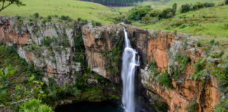Panoramaroute bij Blyde River Canyon Berlin Falls Zuid Afrika
