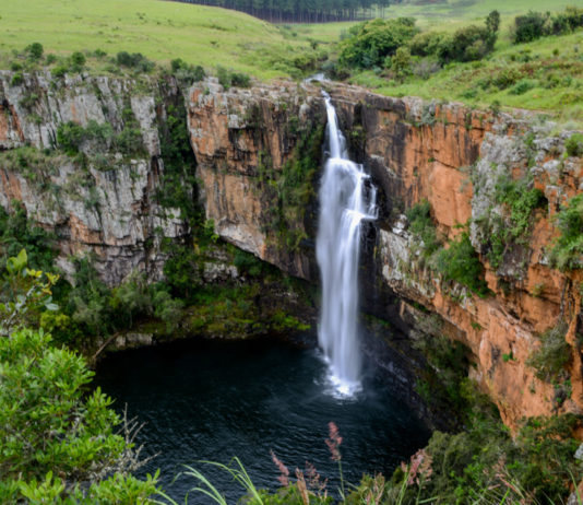 Panoramaroute bij Blyde River Canyon Berlin Falls Zuid Afrika