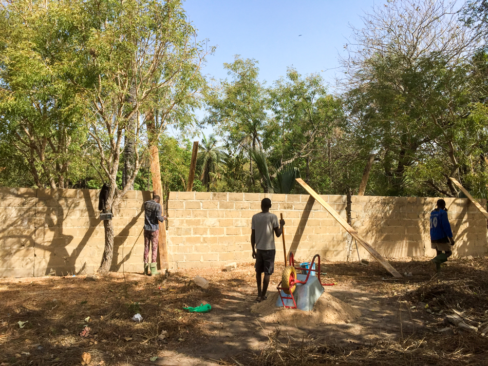 Muur school Niafarang Senegal