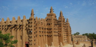 De grote moskee van Djenné Grote moskee Djenné Mali