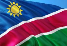 Weetjes over de vlag van Namibië vlag van namibië