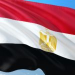 de vlag van Egypte