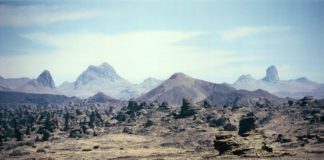 Het Tibesti gebergte Tibesti Tsjaad