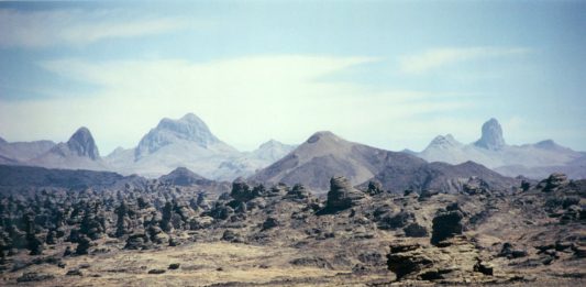 Het Tibesti gebergte Tibesti Tsjaad