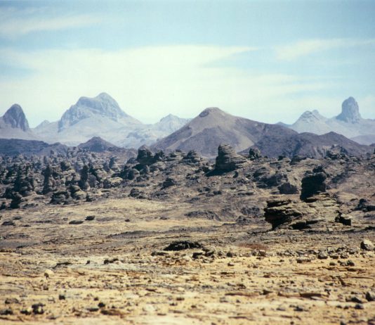 Het Tibesti gebergte Tibesti Tsjaad