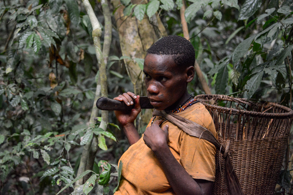 BaAka pygmeeën vrouw Centraal Afrikaanse Republiek