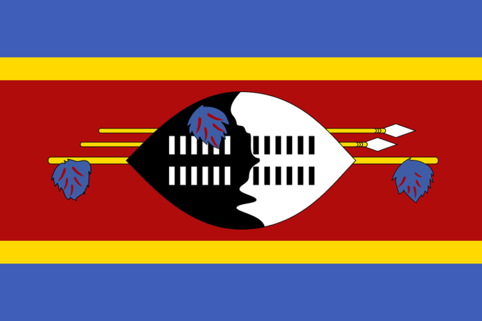 De vlag van Eswatini