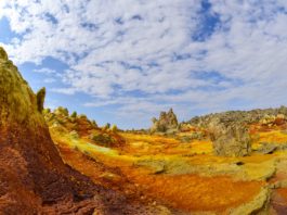 Danakildepressie de heetste plek op aarde? Danakildepressie Ethiopie