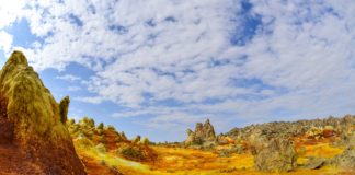 Danakildepressie de heetste plek op aarde? Danakildepressie Ethiopie