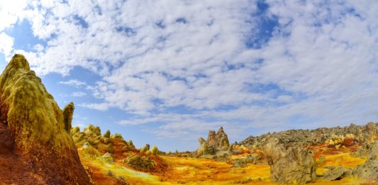 Danakildepressie de heetste plek op aarde? Danakildepressie Ethiopie