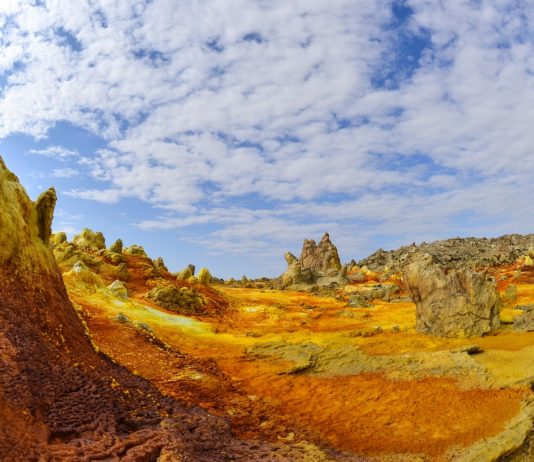 Danakildepressie de heetste plek op aarde? Danakildepressie Ethiopie