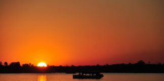 De Zambezi rivier De Zambezi rivier Zambia
