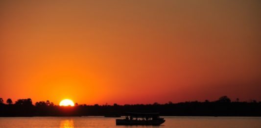 De Zambezi rivier De Zambezi rivier Zambia