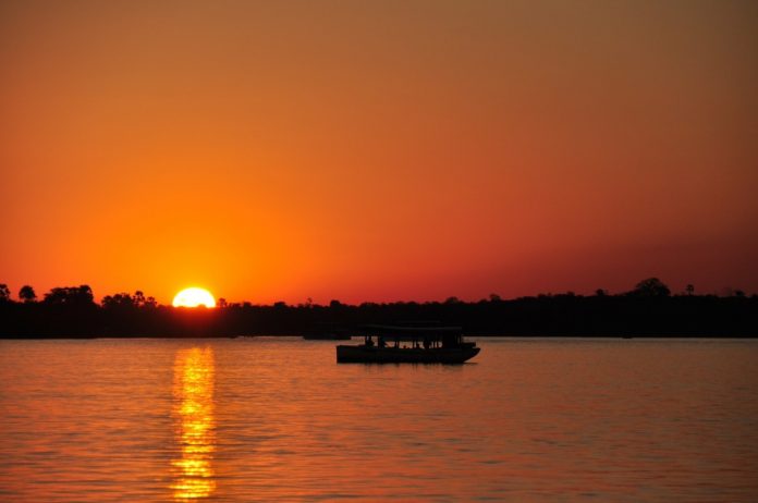 De Zambezi rivier Zambia