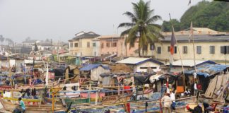 Elmina en het St. George kasteel Elmina Ghana