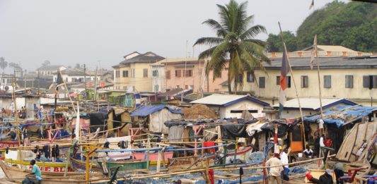 Elmina en het St. George kasteel Elmina Ghana