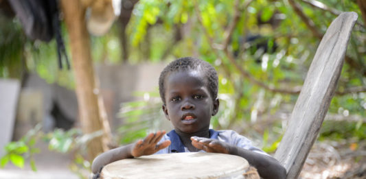 Het nationale museum van Gambia in Banjul Het nationale museum van Gambia in Banjul