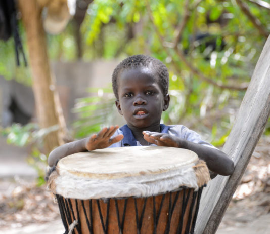 Het nationale museum van Gambia in Banjul Het nationale museum van Gambia in Banjul