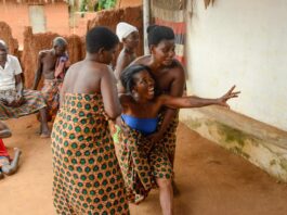 Voodoo ceremonie in Aklakou Voodoo Aklakou Togo