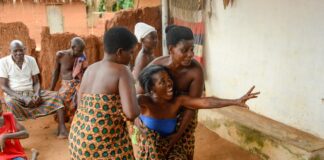 Voodoo ceremonie in Aklakou Voodoo Aklakou Togo