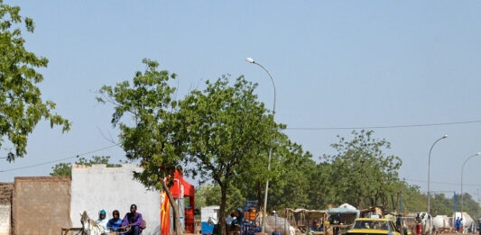 Bakel aan de oever van de Senegalrivier Bakel Senegal
